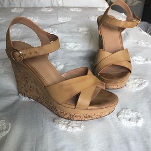Womens Kara Platform Wedge Sandal Shoes